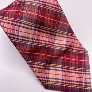Brooks Brothers Classic Red and Yellow Plaid Tie